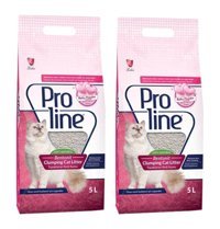 Pro Line Bebek Pudralı Topaklanan İnce Taneli Bentonit Kedi Kumu 2x5 lt