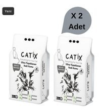 Catix Topaklanan İnce Taneli Aktif Karbonlu Bentonit Kedi Kumu 2x10 lt