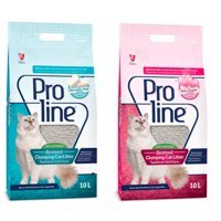 Pro Line Marsilya Sabunlu Topaklanan İnce Taneli Bentonit Kedi Kumu 2x10 lt