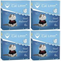 Vancat Fresh Kokulu Topaklanan İnce Taneli Bentonit Kedi Kumu 4x6 lt