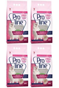 Pro Line Bebek Pudrası Topaklanan İnce Taneli Bentonit Kedi Kumu 4x10 lt