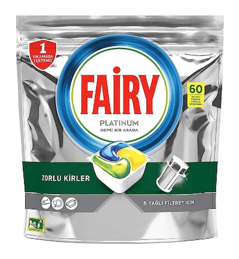 Fairy Platinum Tablet Tablet Bulaşık Makinesi Deterjanı 24x60 Adet