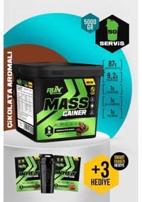 Run Nutrition Çikolata Aromalı 50 Servis Kilo Aldırıcı Gainer 5000 gr Toz