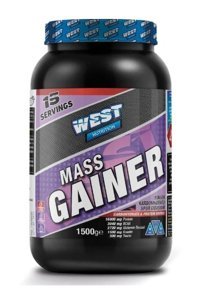 West Nutrition Çikolata Aromalı 15 Servis Kas Yapıcı Gainer 1500 gr Toz