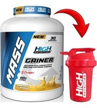 High Nutrition Muz Aromalı 30 Servis Kas Yapıcı Gainer 3600 gr Toz + Shaker Hediye