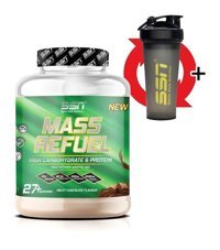 SSN Sports Style Nutrition Refuel Çikolata Aromalı 27 Servis Kas Kilo Gainer 3000 gr Toz