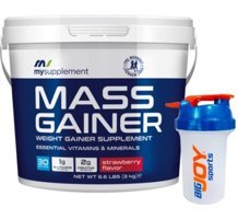 My Supplement Çilek Aromalı 30 Servis Kilo Aldırıcı Karbonhidrat 3000 gr Toz