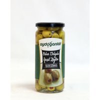 Aydoğanlar 261-290 Kalibre Tuzlu Salamura Biberli Yeşil Zeytin Kavanoz 300 gr