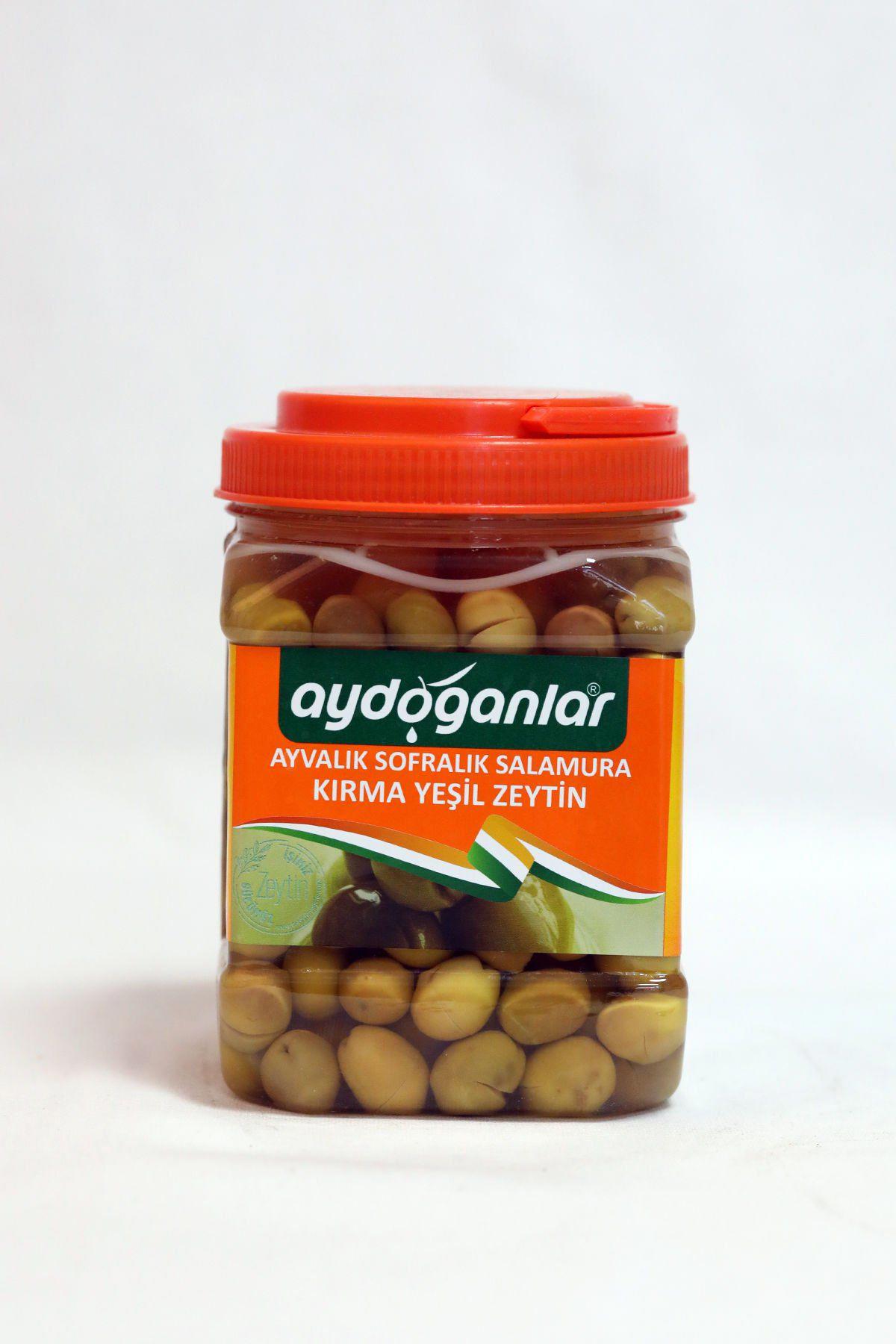Aydoğanlar Ayvalık Tuzlu Salamura Kırma Yeşil Zeytin Pet Kavanoz 900 gr