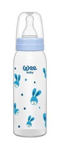 Wee Baby 852 Polipropilen Antikolik Yavaş Akışlı Kulpsuz 6+ Ay Desenli Çok Renkli Biberon 250 ml