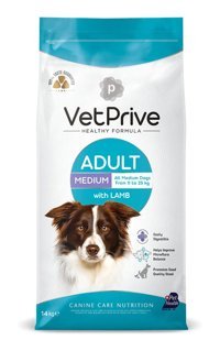 Vetprive Canine Care Nutrition Kuzu Etli Orta Irk Yetişkin Köpek Maması 14 kg