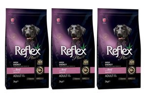 Reflex High Energy Dana Etli Tüm Irklar Yetişkin Köpek Maması 3x3 kg