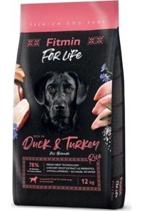 Fitmin For Life Hindili Ördekli Tüm Irklar Yetişkin Köpek Maması 12 kg