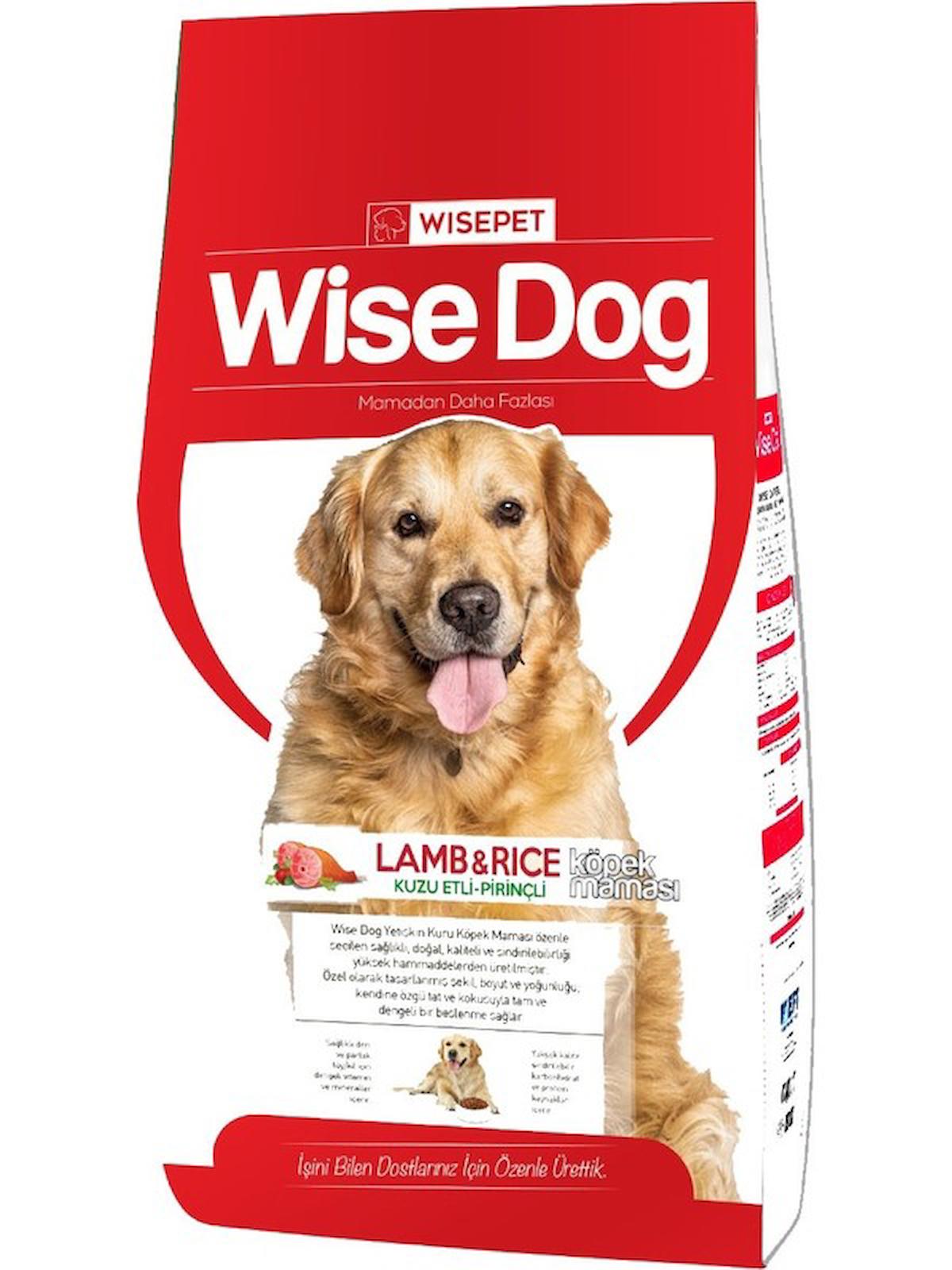 Wise Pet Wise Dog Kuzu Etli Pirinçli Tüm Irklar Yetişkin Köpek Maması 15 kg