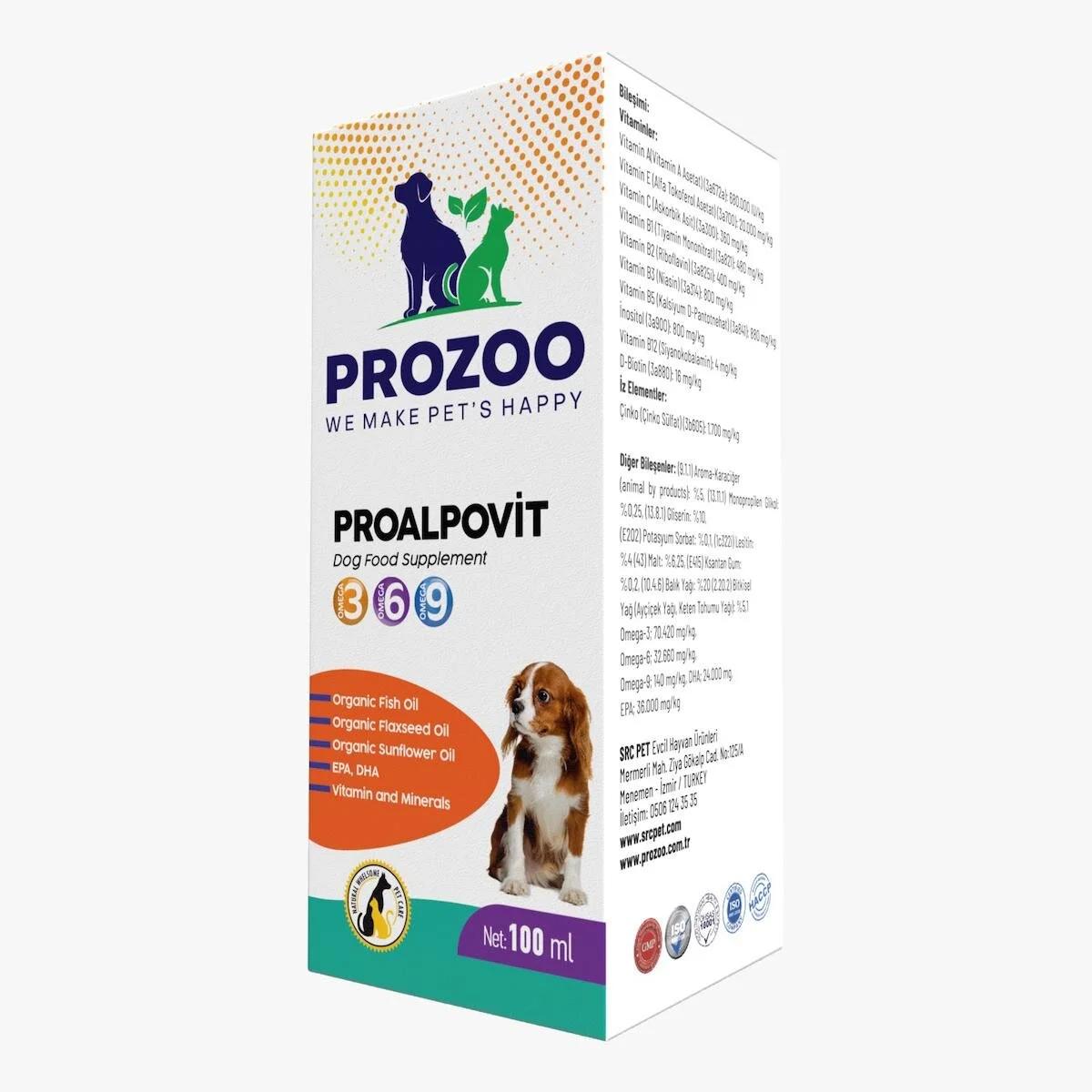 Proalpovit Multivitamin Kemik Eklem Tüy Sağlığı İçin 100 ml Sıvı Köpek Vitamini