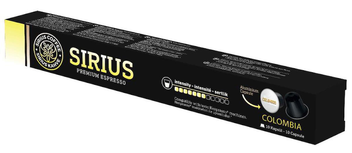 Sirius Colombia 10'lu Kapsül Kahve