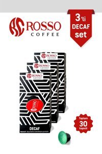 Rosso Coffee Decaf 3x10'lu Kapsül Kahve