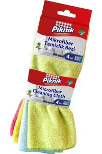 Piknik Mikrofiber 4'lü Temizlik Bezi