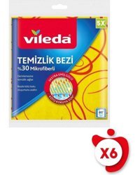Vileda Mikrofiber 5x6'lı Temizlik Bezi