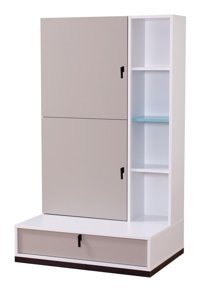 Meltem Cool Genç Odası 7 Bölmeli 4 Raflı Suntalam 154 cm Bej