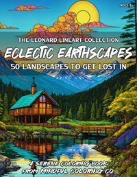 Eclectic Earthscapes50 Landscapes To Get Lost In (The Leonard Lineart Collectionmindful Coloring For All Ages) Co, Mindful Coloring Independently Publıshed