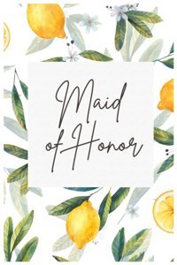 Maid Of Honor Journalamalfi Wedding Theme Lined Journal Bridal Party Gift Keeno, Nicole Independently Publıshed