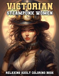 Victorian Steampunk Womenrelaxing Adult Coloring Book In Intricate Victorian Era Clark, Tony Independently Publıshed