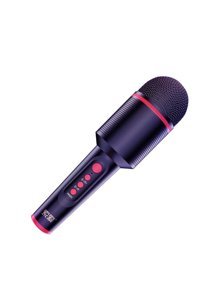 Soaiy MC8 Condenser USB AUX Bluetooth Kablosuz El Mikrofonu Siyah