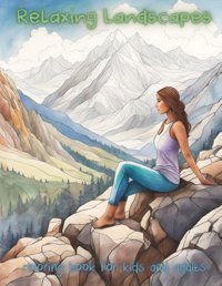 Relaxing Landscapes Coloring Book50 Wonderful Landscapes For Kids Ages 8-12 And Adults (Crayon Lab Coloring Books) Lab, Crayon Independently Publıshed
