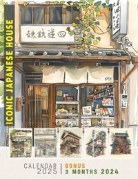 Iconic Japanese House Calendar 202515-Month Planner From Oct 2024 To Dec 2025, Capturing Famous Japanese Scenes, Bonus 3 Months 2024, Perfect Gift For Birthday, All Holiday. Hamilton, Kenneth Independently Publıshed