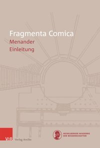 Frc 24.1 Menandereinleitung (Fragmenta Comica)Band 024 Heft 001 Holzberg, Niklas Vandenhoeck & Ruprecht