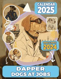Dapper Dogs At Jobs Calendar 202518 Months From Jul 2024 To Dec2025 For Organizing & Planning| Perfect Gift For Birthday, All Holiday| Perfect For Vintage Animal Lover George, Lorraine Independently Publıshed