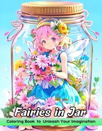 Fairies In Jar Coloring Bookjarred Fairy Whimsies Coloring Page, Mystical Designs In A Jar Ifteqar, Ebrahim Independently Publıshed