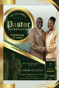 Idf-Columbus 15Th Church And Pastor Anniversary Brochure By Tsm, Books Independently Publıshed