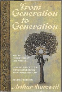 From Generation To Generationhow To Trace Your Jewish Genealogy And Family History Kurzweil, Arthur Arthur Kurzweil Harper Collıns