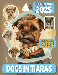 Dogs In Tiaras Calendar 202518-Month Vintage Animal Photography For Kids And Adult, From Jul 2024 To Dec 2025, Perfect For Planning And Organizing Your Year Stokes, Wilbur Independently Publıshed