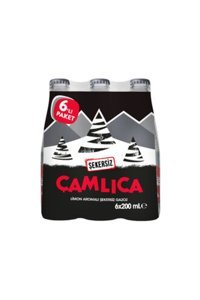 Çamlıca Şekersiz Limonlu Şişe Gazoz 6 Adet 200 ml
