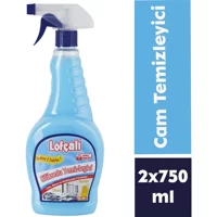 Lofçalı Silikonlu Cam Temizleyici Sprey 2x750 ml