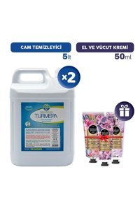 Eyüp Sabri Tuncer Turmepa Cam Temizleyici Sıvı 2x5 lt + El Vücut Kremi Seti 3x50 ml