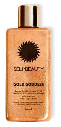 Selin Beauty Gold Goddess Aloe Veralı Nemlendiricili Işıltılı Güneş Sonrası Krem 200 ml