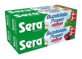 Sera Orta Buzdolabı Poşeti 4x20'li