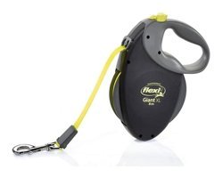 Flexi New Neon Makaralı XL Ayarlanabilir Boyun Köpek Tasması Siyah