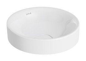 Vitra Metropole 7532B003-1398 Klasik Tekli 40 cm Seramik Tezgah Üstü Oval Lavabo Beyaz