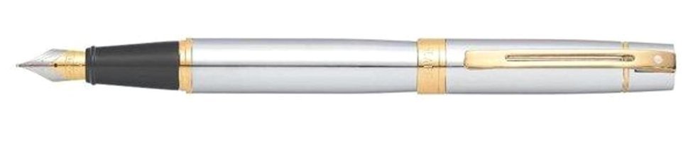 Sheaffer 9342-0 300 Krom Tek Renkli İğne Uçlu Siyah Tükenmez Kalem