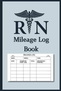 Nurse Mileage Log Book Moon, Red Independently Publıshed