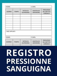 Registro Pressionne Sanguigna: Diario Della Pressione Arteriosa, Libretto Per Registrare Quotidianamente La Tua Pressione Sanguigna, Registro Della Pressione Sanguigna Verde, Sergio Independently Publıshed