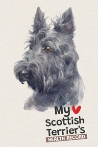 My Scottish Terrier'S Health Record: Logbook Vaccination & Medical Record, Best Gift For Scottish Terrier Owners. Brantley, Crystal Independently Publıshed