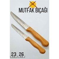 Centauri Çelik Düz Plastik Bıçak 23-26 cm 28 Parça