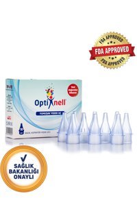Optinell Şeffaf Nazal Burun Aspiratörü Yedek Ucu 10'lu