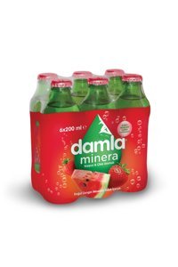 Damla Minera Karpuzlu Çilekli Soda 6'lı 200 ml